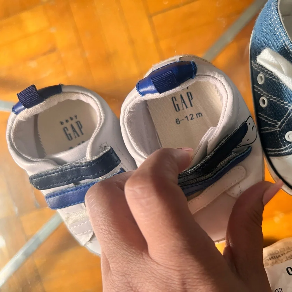 3 pair Baby Gap shoes and 1 teddy